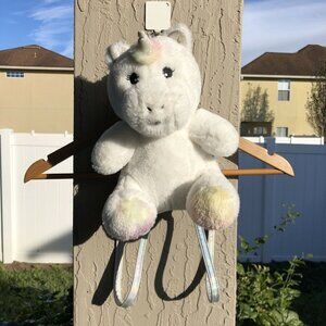 Children's Place Unicorn Backpack Plush Bag Stuffed Animal Kids Girls